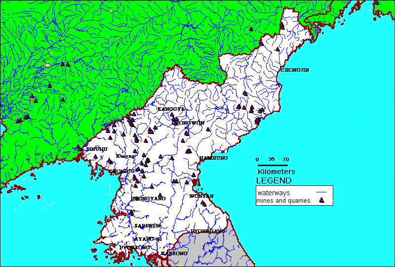 DPRK Land Map