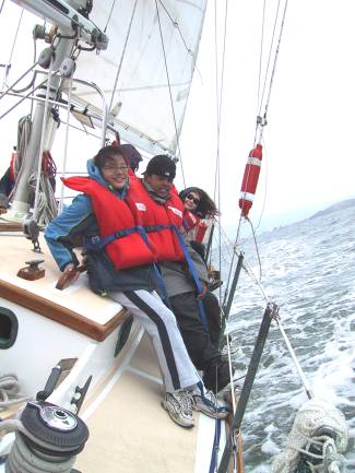 Oceanview students aboard Pegasus